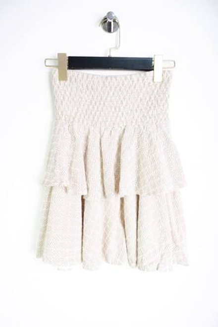 Юбка Kookai в светлом оттенке, маркировка 34, визуально на 40 размер