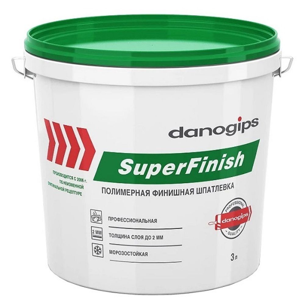 Шпатлевка полимерная универсальная Danogips Super Finish 5 кг