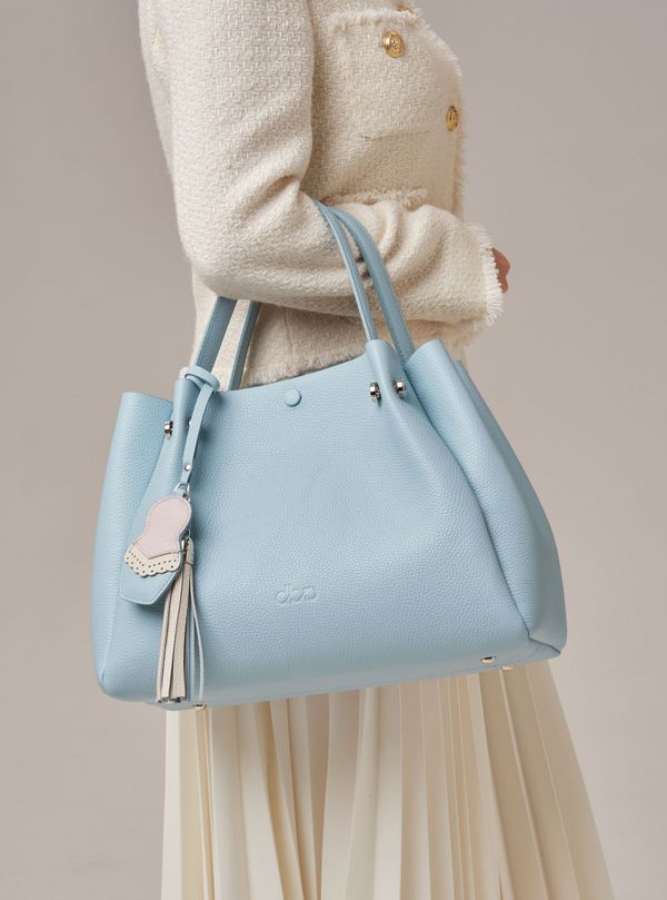 Кожаная сумка Vasilisa DBR 31210 светло-голубой