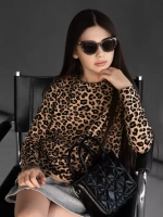 Леопардовый лонгслив детский