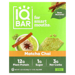 IQBAR, Растительный протеиновый батончик, чай с чаем, 12 батончиков, 45 г (1,6 унции)