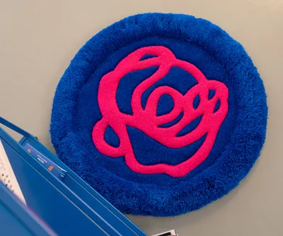 Коврик-лежанка синяя, 70х70