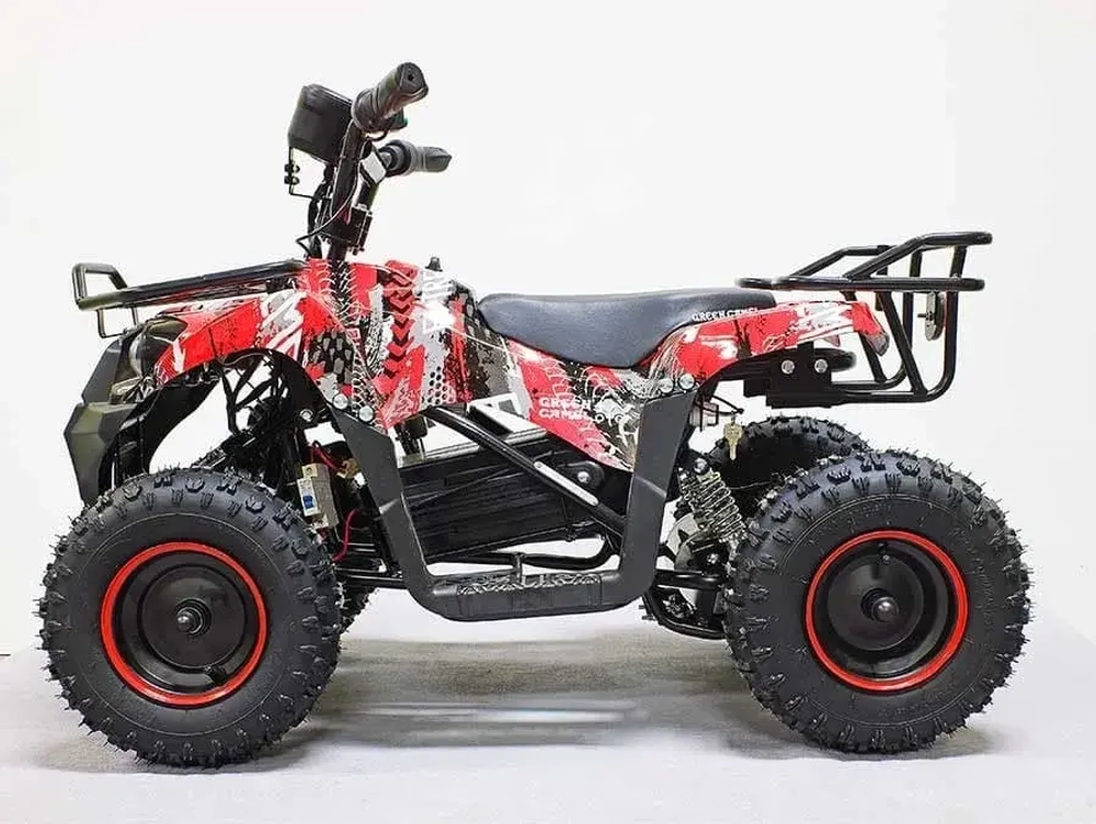 Электроквадроцикл Green Camel Гоби K45 (36V 800W R6 Цепь) быстросъем, ножной тормоз