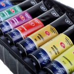 Краски акриловые художественные "Ладога", НАБОР 12 цветов по 18 мл, в тубах, 2241008