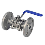 Stainless steel ball valve Elephant BV.F.Fp.T.ISO.316.180 580 psi, SS316, full port, flanged connection, with ISO 5211 mounting pad