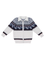 Кофта вязаная на молнии " Птичка"