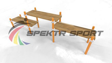 Тройная лавочка Воркаут SP GTO-56_76mm 89