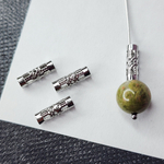 Бусина сталь, трубочка легкая ажурная, р-р 12×4мм, штучно