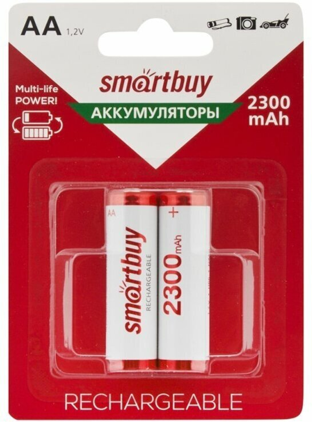 Аккумулятор Smartbuy R06 2300 mAh BL блистер. (Цена за 2шт)