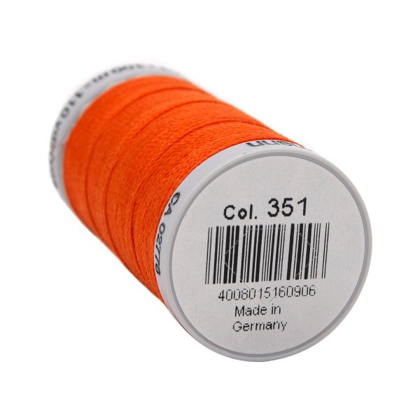 Нитки суперкрепкие Gutermann Extra Strong M782 №40 (100 метров), 5 кат. | 351 оранжевый