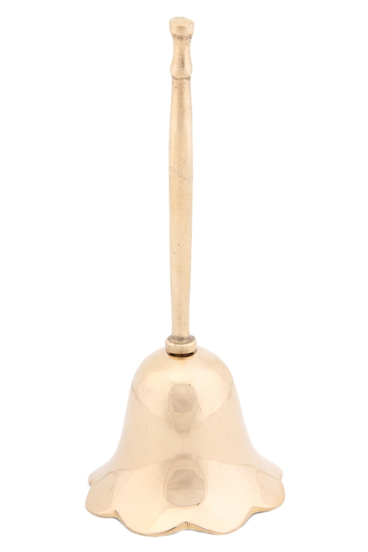 Колокольчик Цветок латунь (полиш) 6,5х6,5х15 см