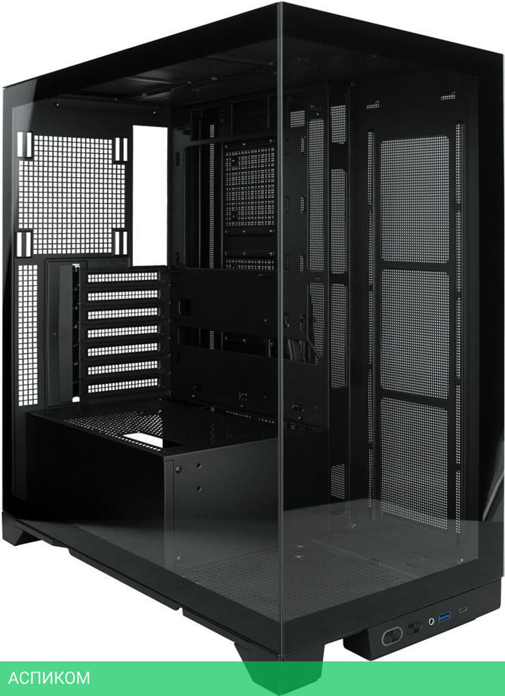 Корпус 1stPlayer Mi8 без БП Black (MI8-BK-3FC7R-1FC7)
