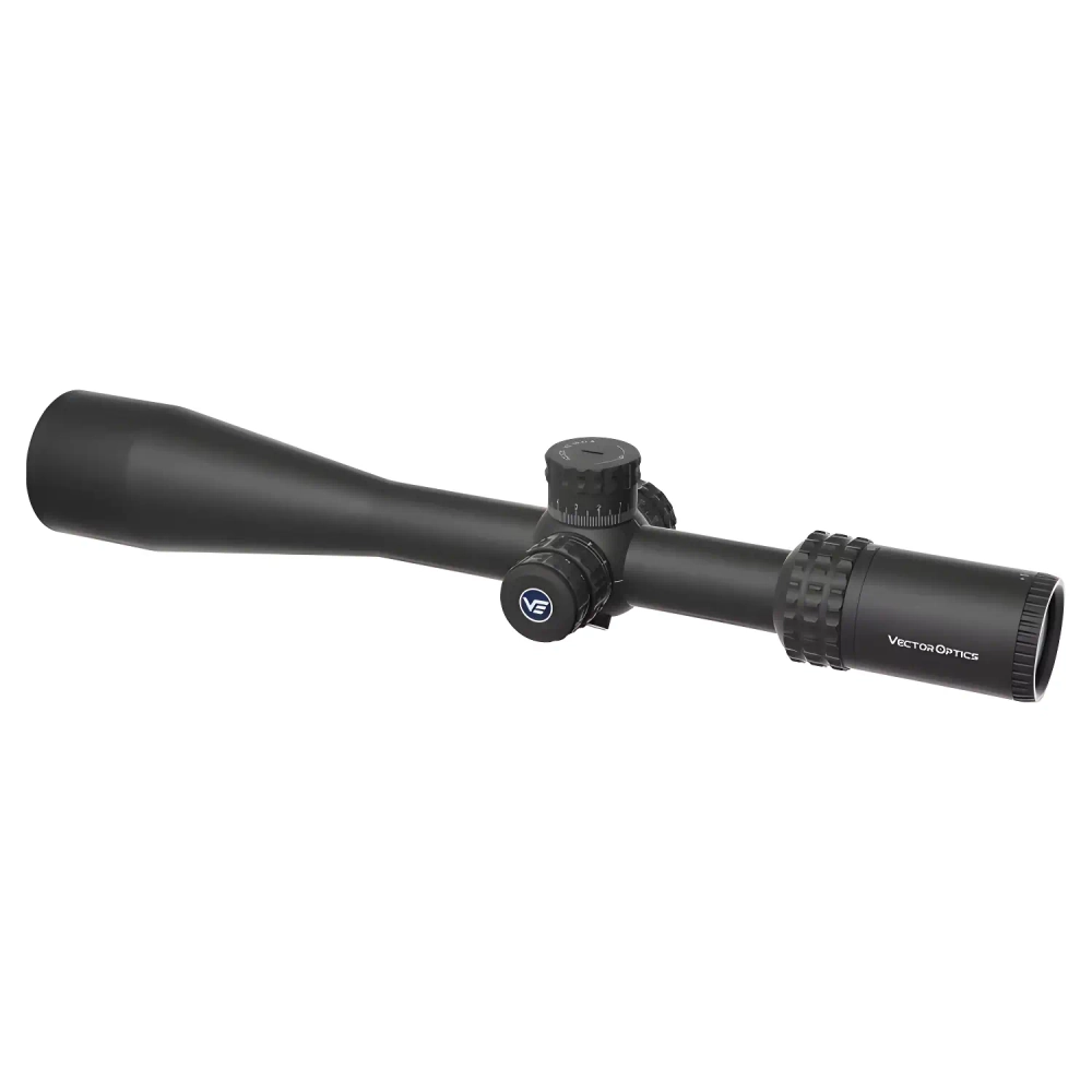 Прицел Vector Optics Sentinel-Х PRO 10-40x50 (SCOL-58) - боковой вид с логотипом на затворе