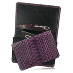 Визитница для своих визиток из кожи питона (брюшная часть) AP-047