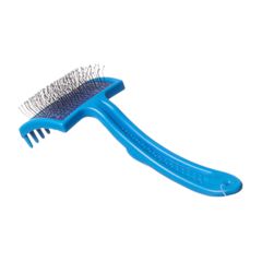 Зооник пуходерка пластмассовая большая с каплей средней жесткости на блистере 74х54