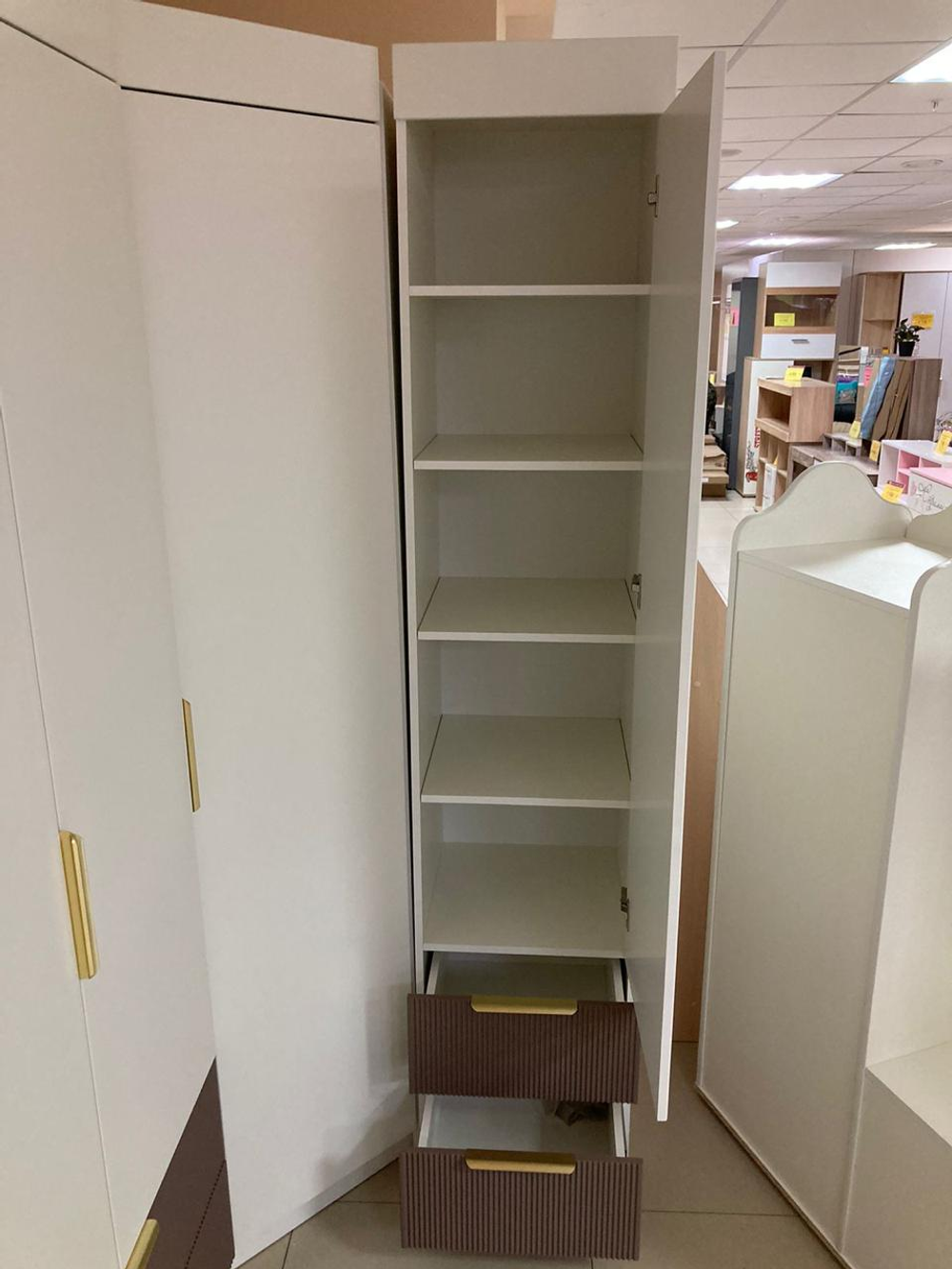 Стеллаж ШД 450.1 Лавис Грей софт