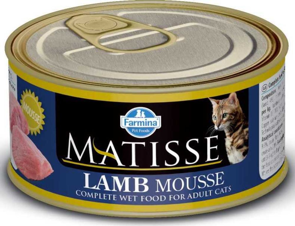Консервы FARMINA Matisse для взрослых кошек всех пород с ягнёнком - 300 гр