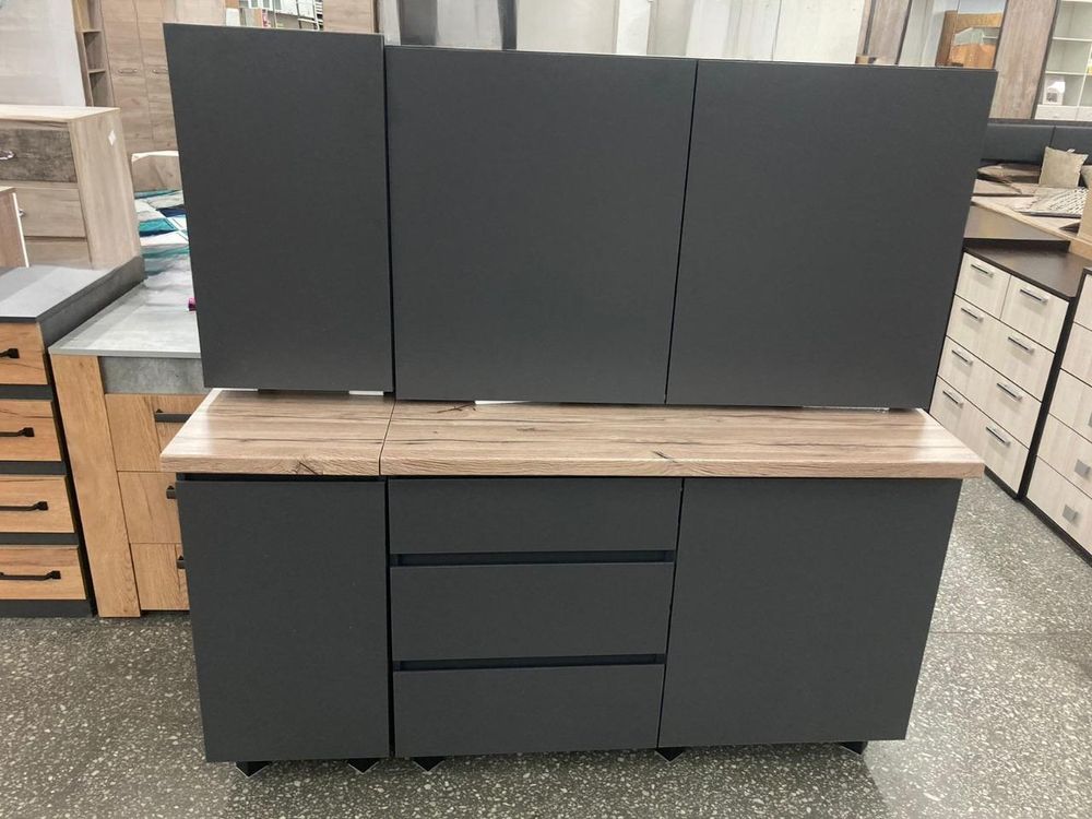 Кухня Асти 1,6м графит