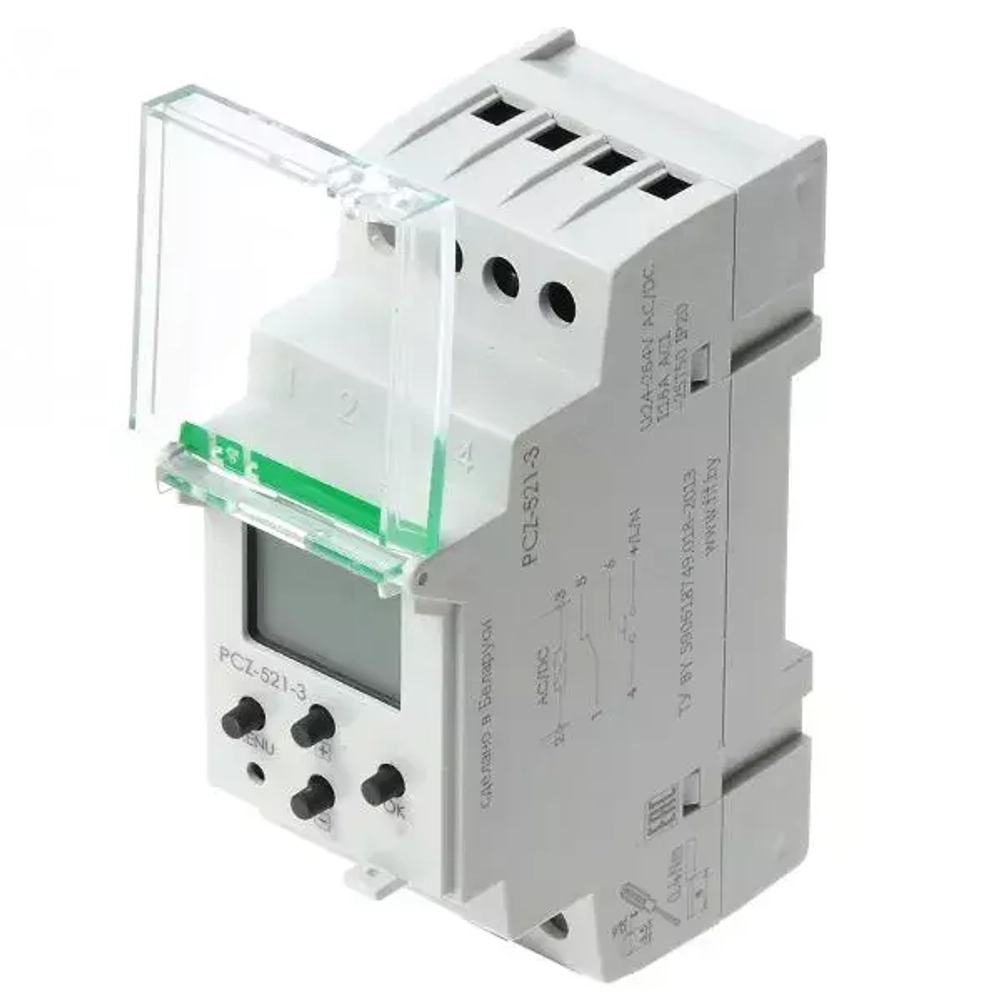 Реле времени программируемое циклическое PCZ-521-3 16А 24-264В AC/DC