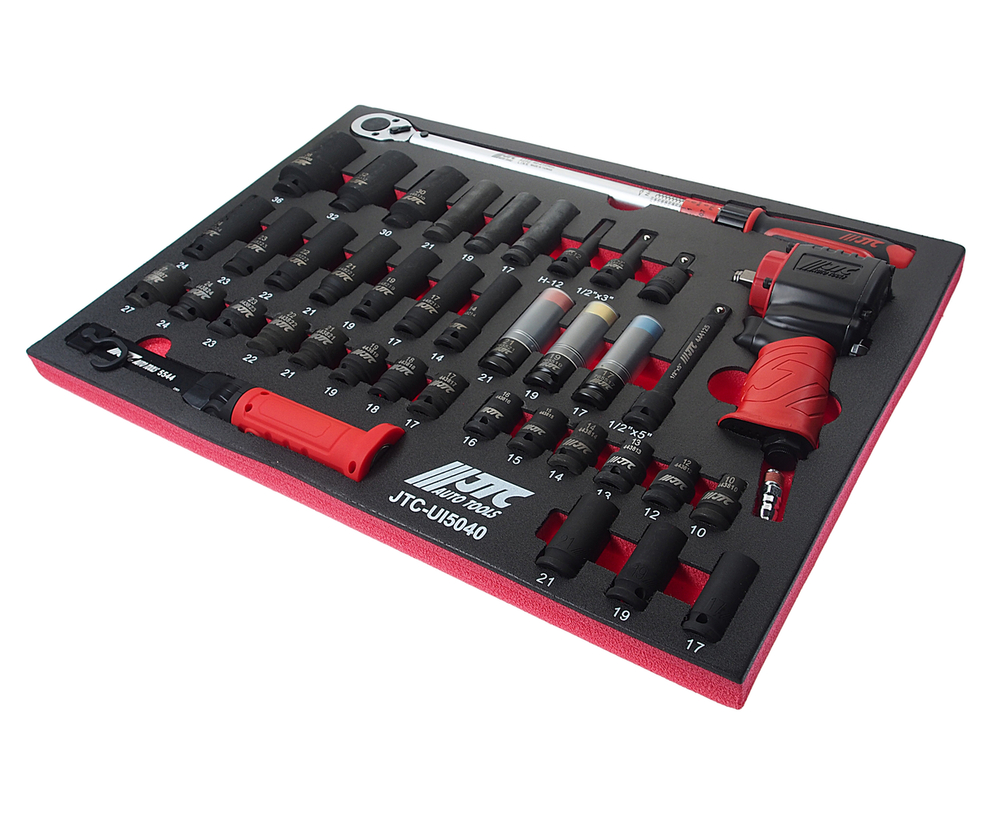 Набор инструментов 40 предметов слесарно-монтажный в ложементе JTC-UI5040