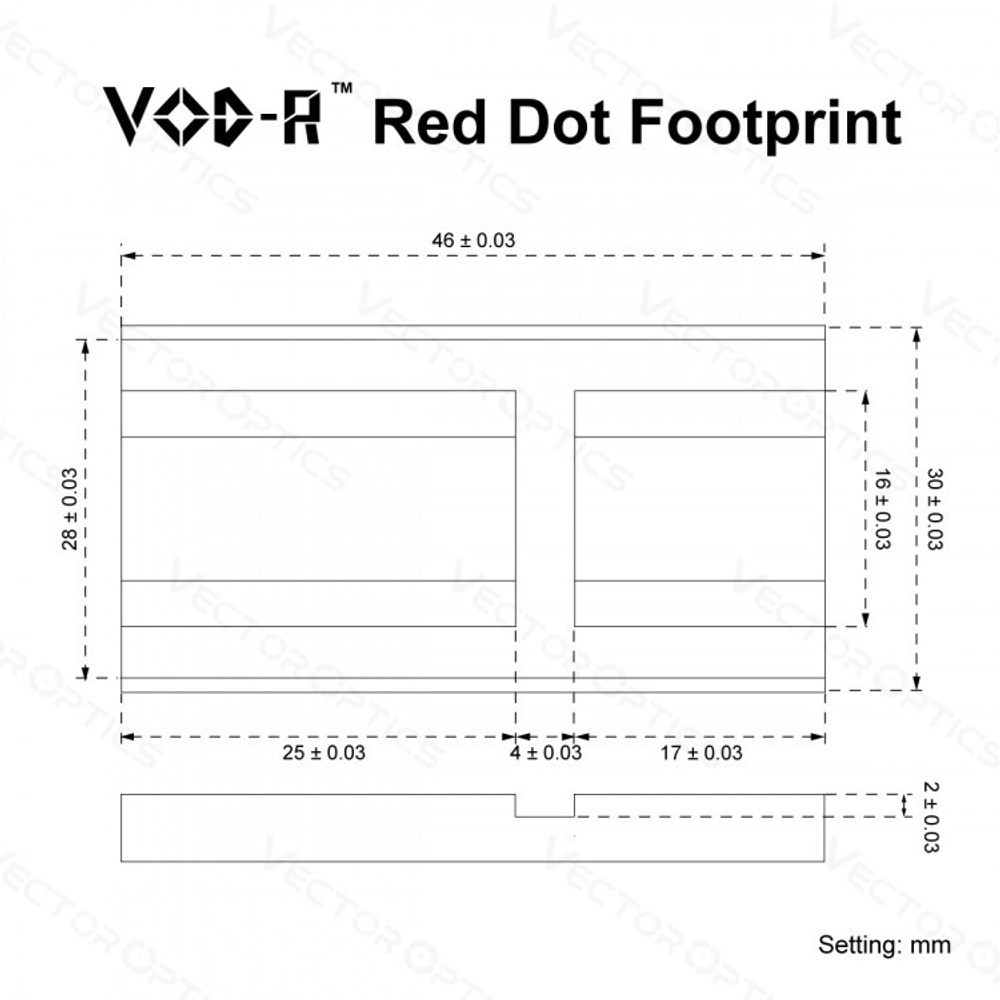 Коллиматорный прицел Vector Optics Frenzy PLUS 1x18x20 с множеством ретиклей