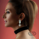 Серебряные серьги с перламутром Arte Asman Esh 20220427 Иран