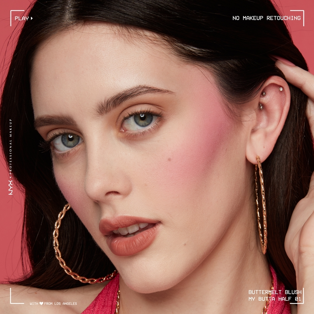NYX Professional Makeup Buttermelt Blush - пудрово-розовый, 5 g