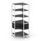 Shelf System Односекционный угловой стеллаж пятиярусный SN.STMU-511 Антрацит/Металл Белый 810*810*19