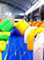 Коммерческий надувной батут "Ракета" 30*20*8 м