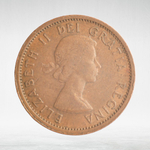 Canada, 1 Cent, 1964 – Elizabeth II (First Portrait), VF