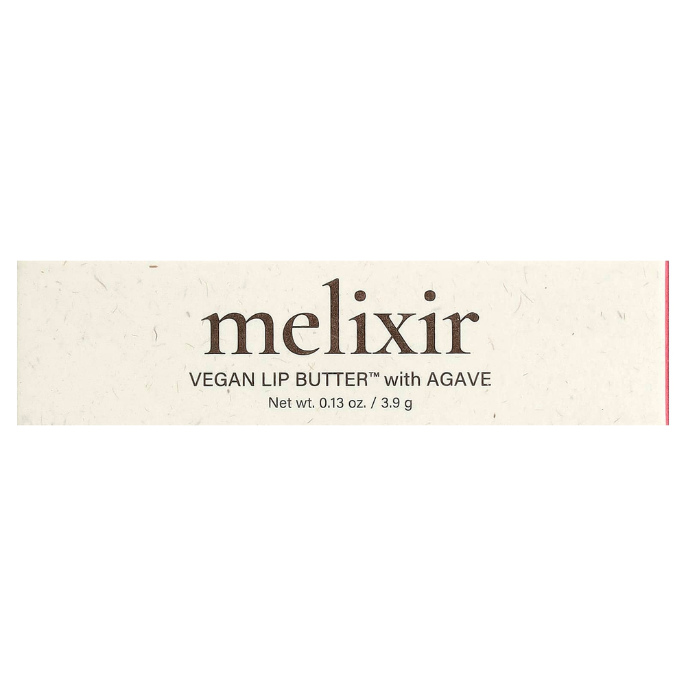 Melixir, Vegan Lip Butter™ с агавой, оттенок 05 Dewy Rose, 3,9 г (0,13 унции)