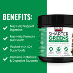 Force Factor, Smarter Greens ™, суперфуд в порошке, без добавок, 420 г (14,8 унции)