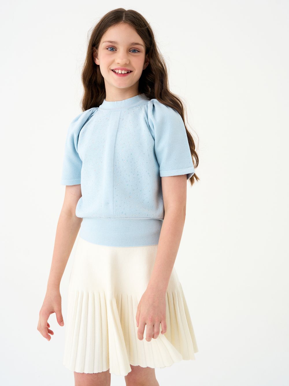 Джемпер для девочки AT1374 голубой