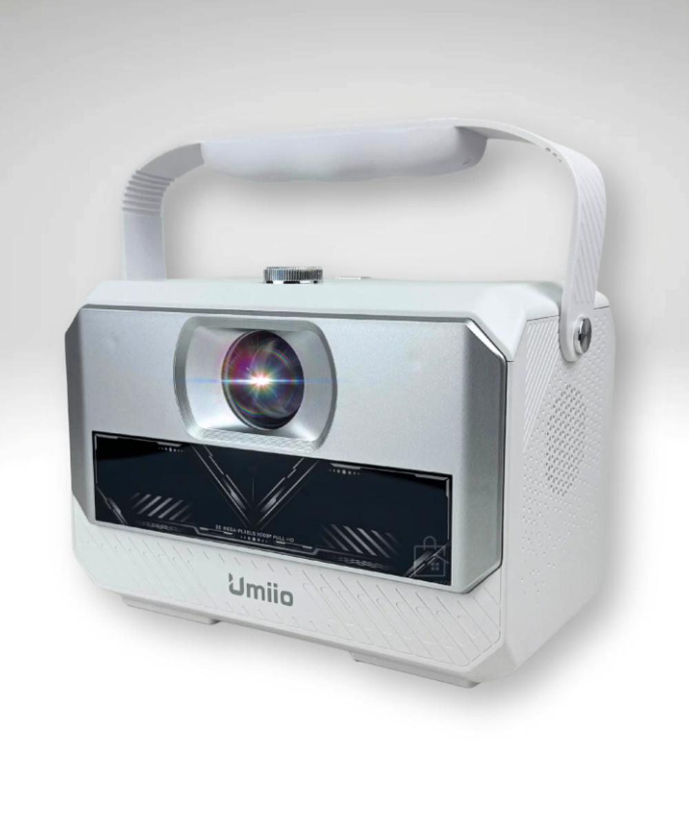 Проектор c караоке и 2 микрофонами Umiio Q6 Max, для домашнего кинотеатра, HDR, 1920 x 1080, Wi-Fi, Bluetooth