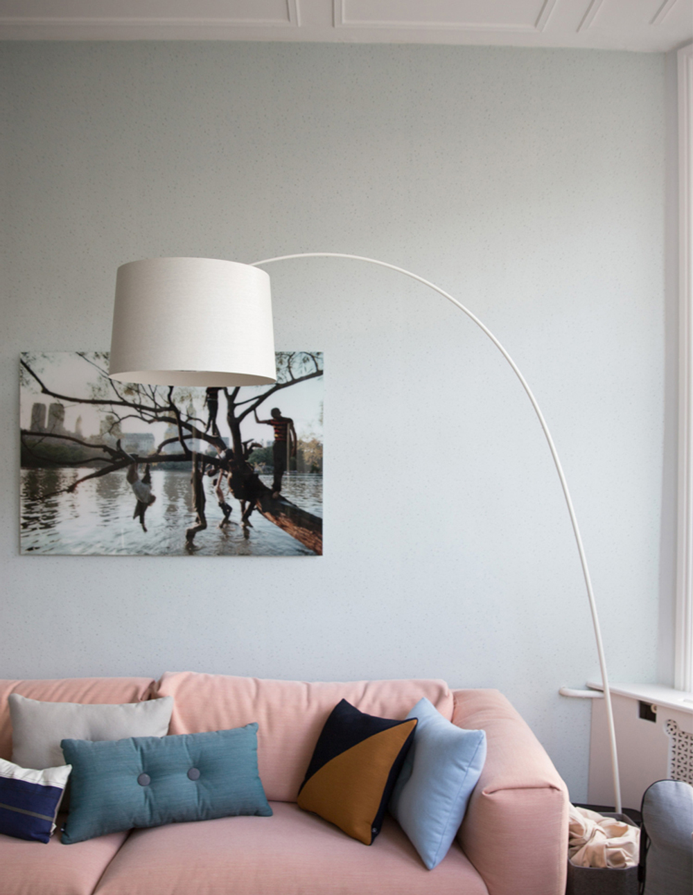 Напольный дизайнерский светильник  Twiggy by Foscarini (черный)