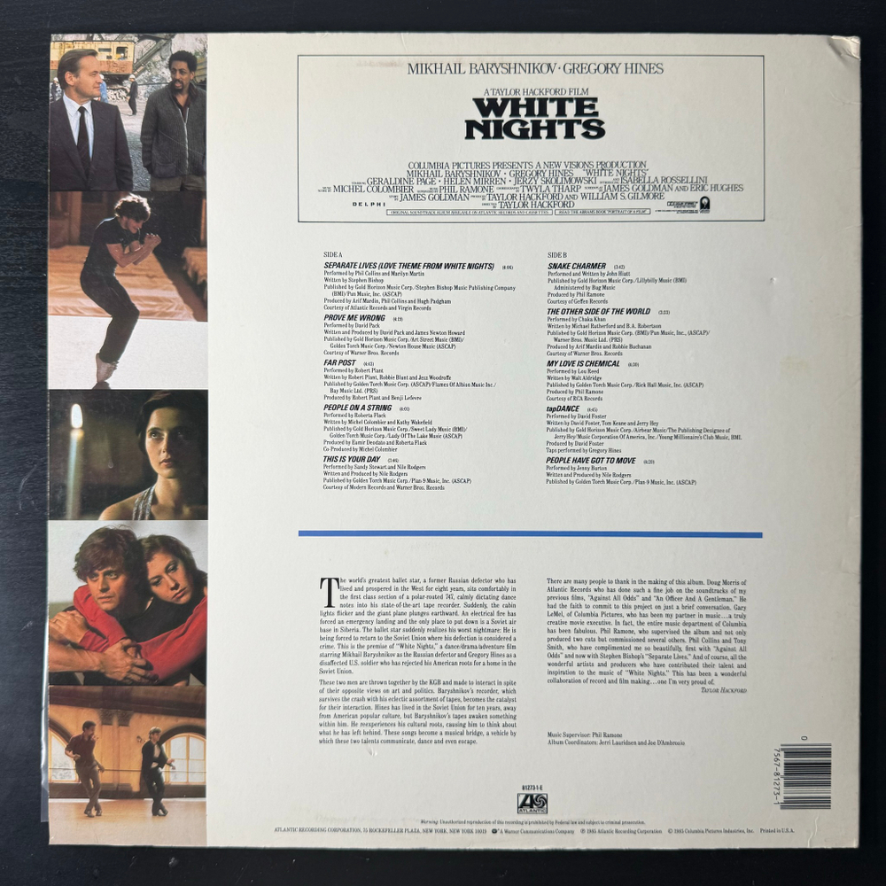 White Nights: Original Motion Picture Soundtrack (США 1985г.)