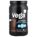 Vega, растительные протеин и креатин для производительности, сливочный шоколад, 663 г (1 фунт 7,4 унции)
