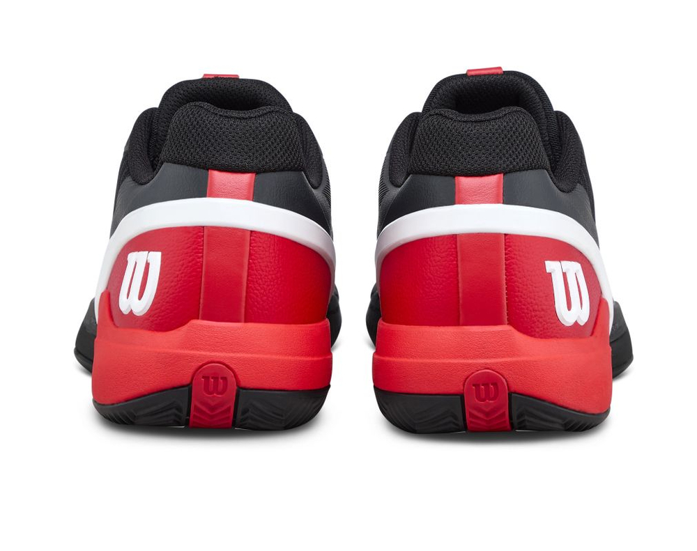 Мужские кроссовки теннисные Wilson Rush Pro 5 Clay - black/infrared/white