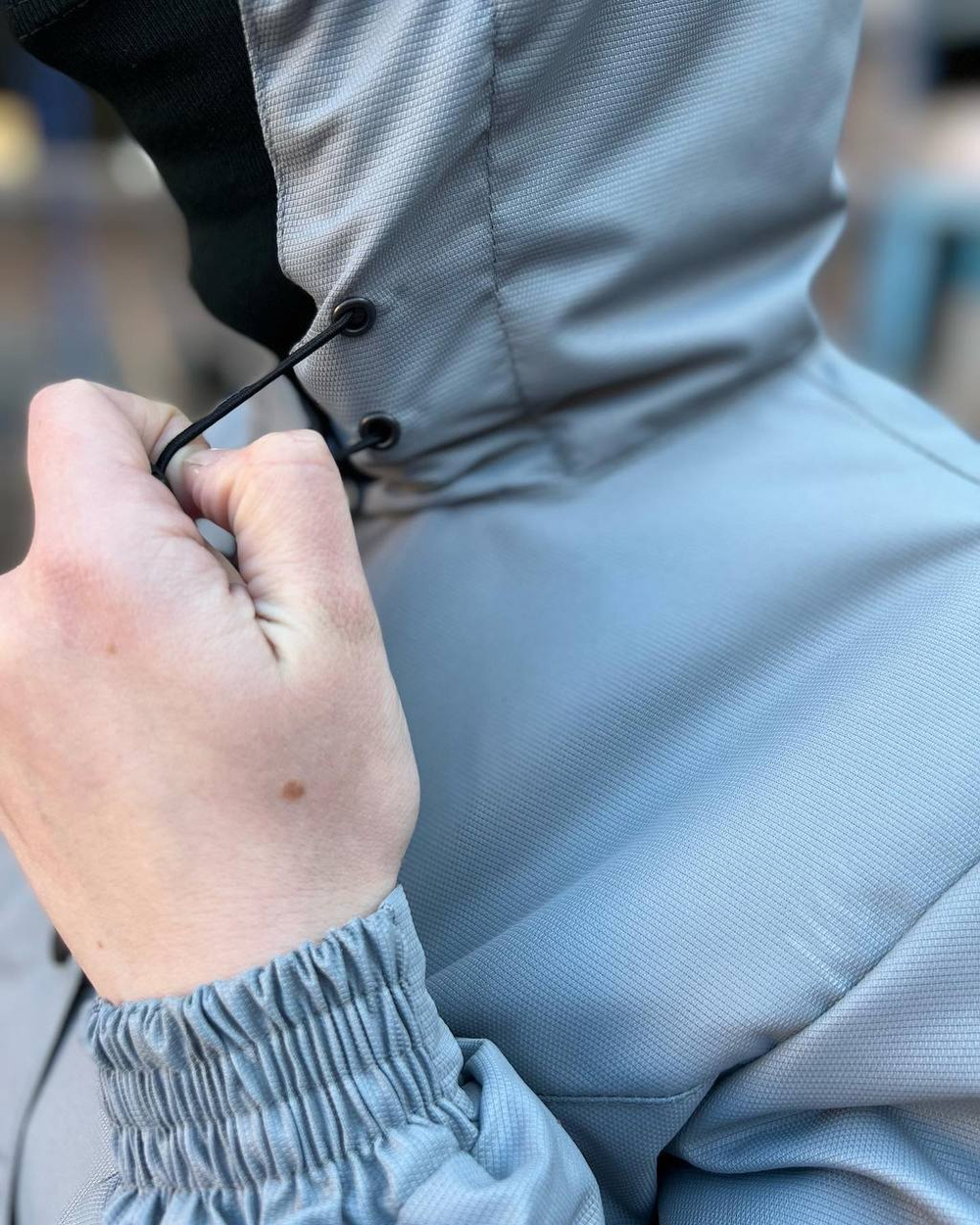 Женская горка Валькирия флис / осень-зима / серо-голубой