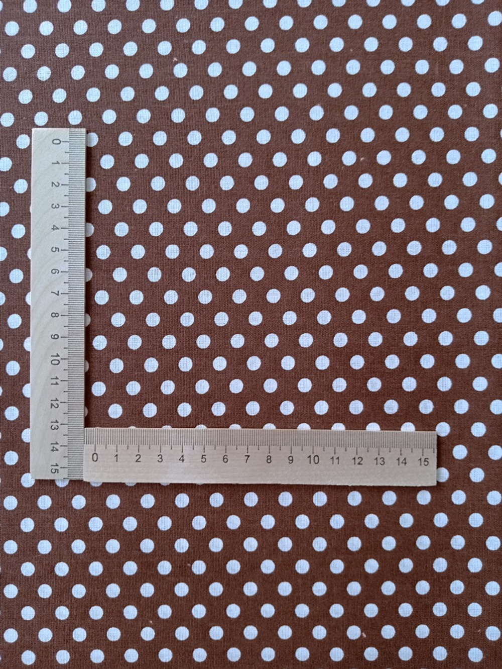 Ткань бязь плательная, рис. " Горох 6 мм", ширина 150 см, арт. 110