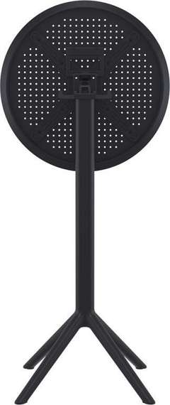 Стол пластиковый барный складной Sky Ø60 черный