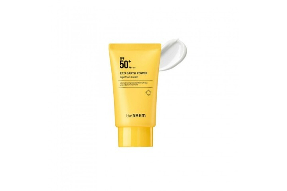 The Saem Eco Earth Power Light Sun Cream Spf50+ Pa+++ легкий солнцезащитный крем для лица