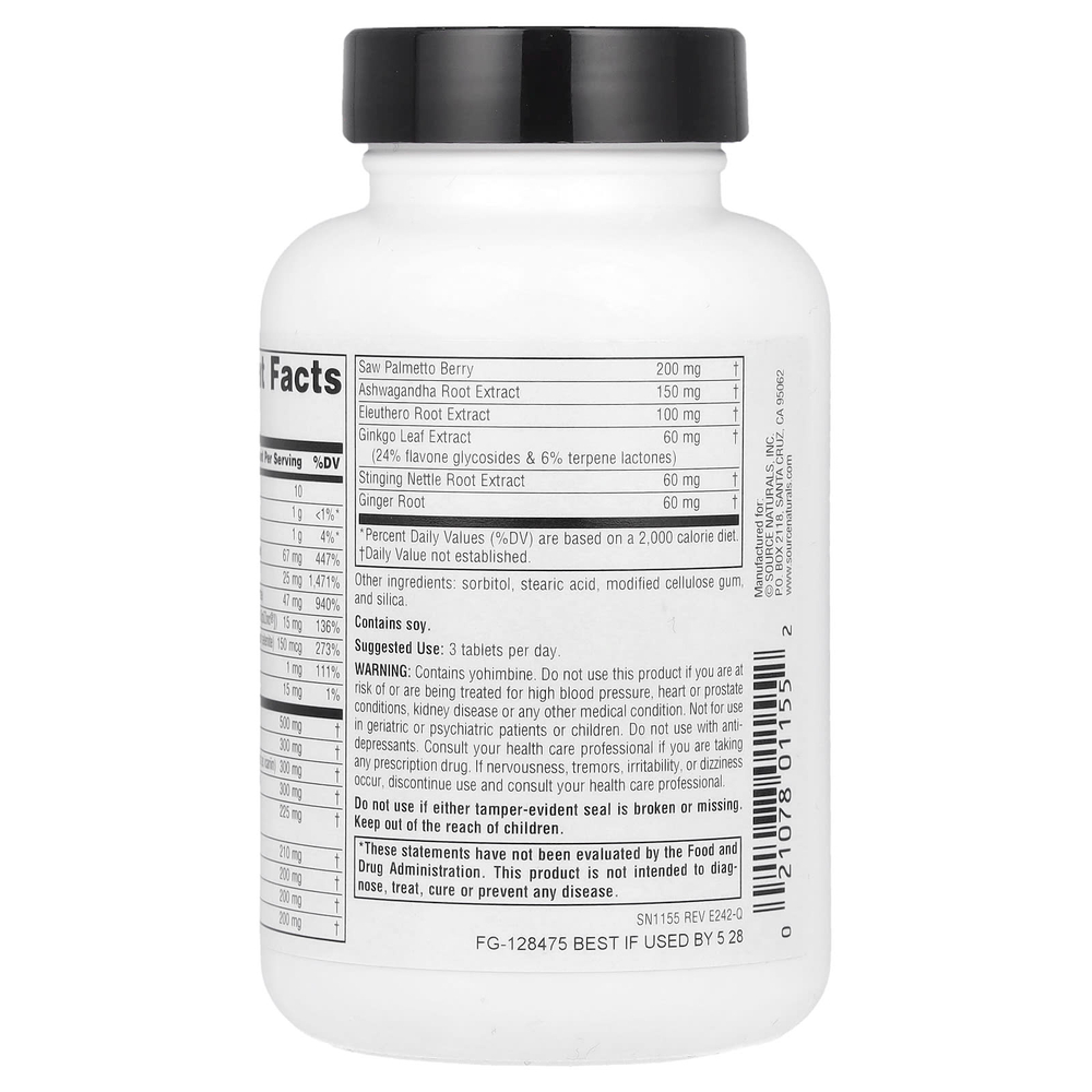 Source Naturals, Male Response ™, 45 таблеток