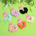 Резинка для волос «Collection School», гофре, микс 6 цветов, d-12см