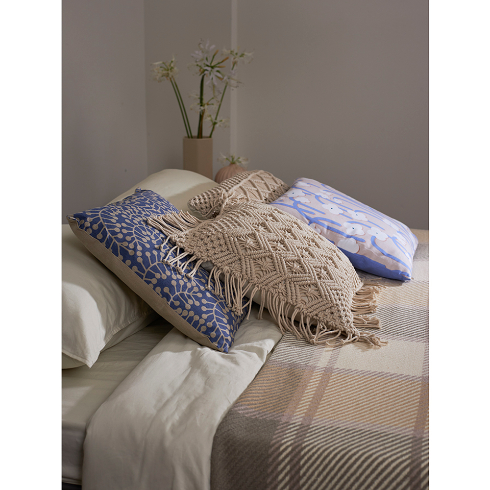 Покрывало из хлопка warm traditions бежево-серого цвета из коллекции essential, 230х250 см