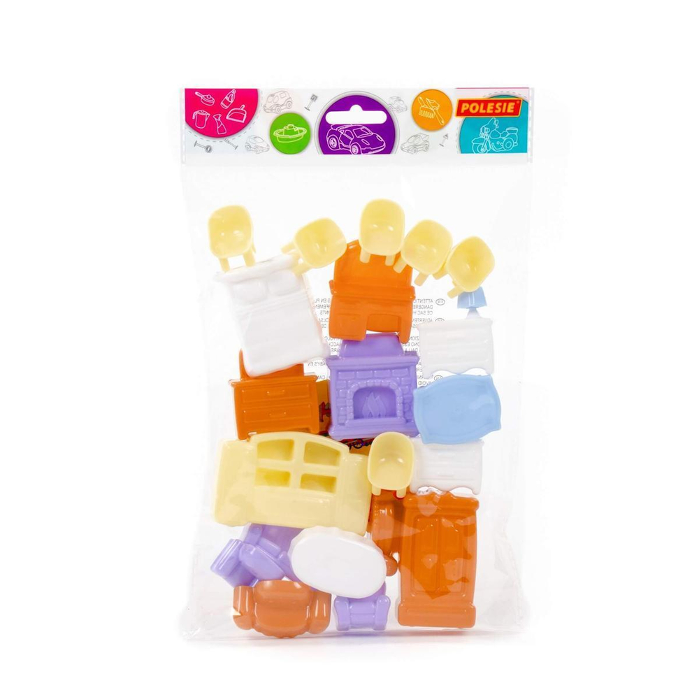 Набор мебели для кукол №5, 21эл. пакет (Полесье)