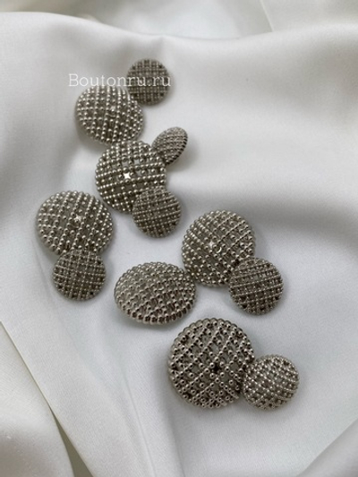 Пуговицы Серебро Перфорированные
