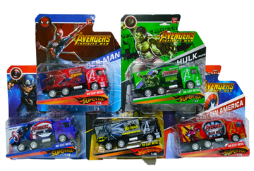 Машинка  " Супер герой " , 15 см ( металл )