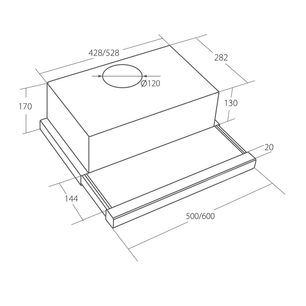 КУХОННАЯ ВЫТЯЖКА AKPO LIGHT ECO/60/TWIN/WH/БЕЛЫЙ