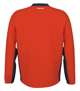 Мужская теннисная кофта Head Breaker Jacket - оранжевый/темно-синий
